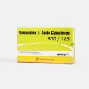 Amoxicilina/Ácido Clavulánico 500mg/125mg 20 Comp. – vista 2