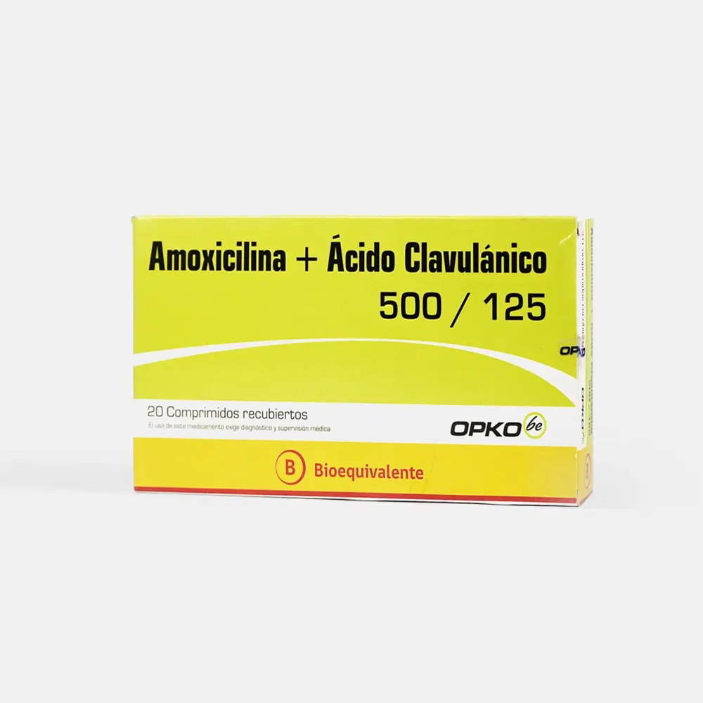 Amoxicilina/Ácido Clavulánico 500mg/125mg 20 Comp. – vista 2