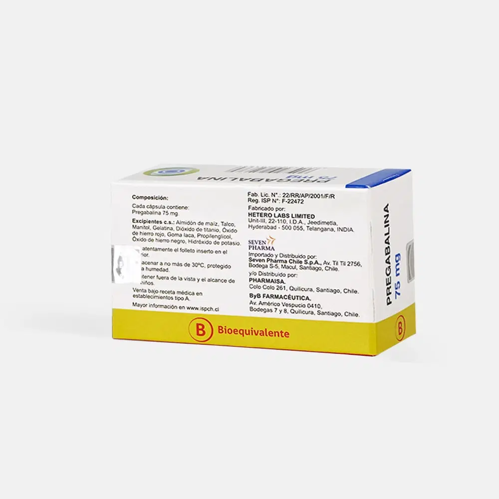 Pregabalina 75mg 30 Cap. – vista 2