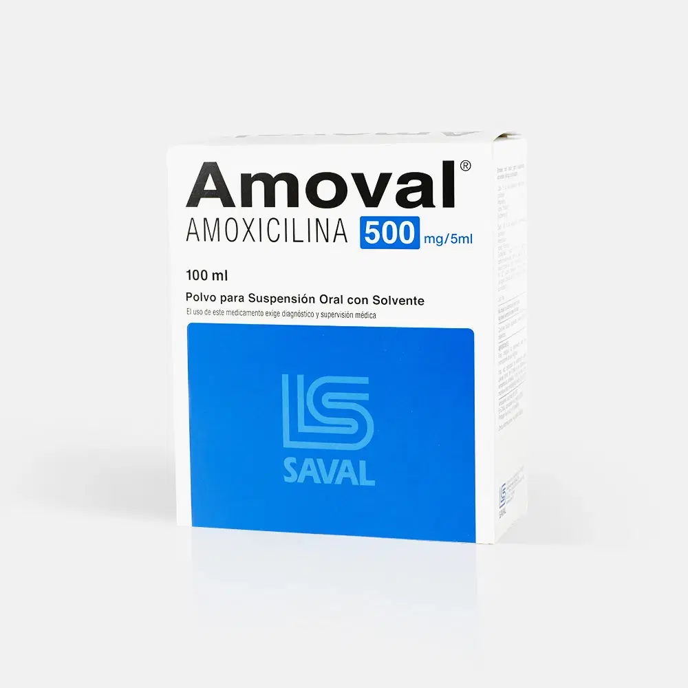 Amoval 500mg/5ml 100ml Sol. Oral – vista 1
