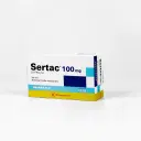 Sertac Sertralina 100 mg 30 comprimidos recubiertos – vista 1