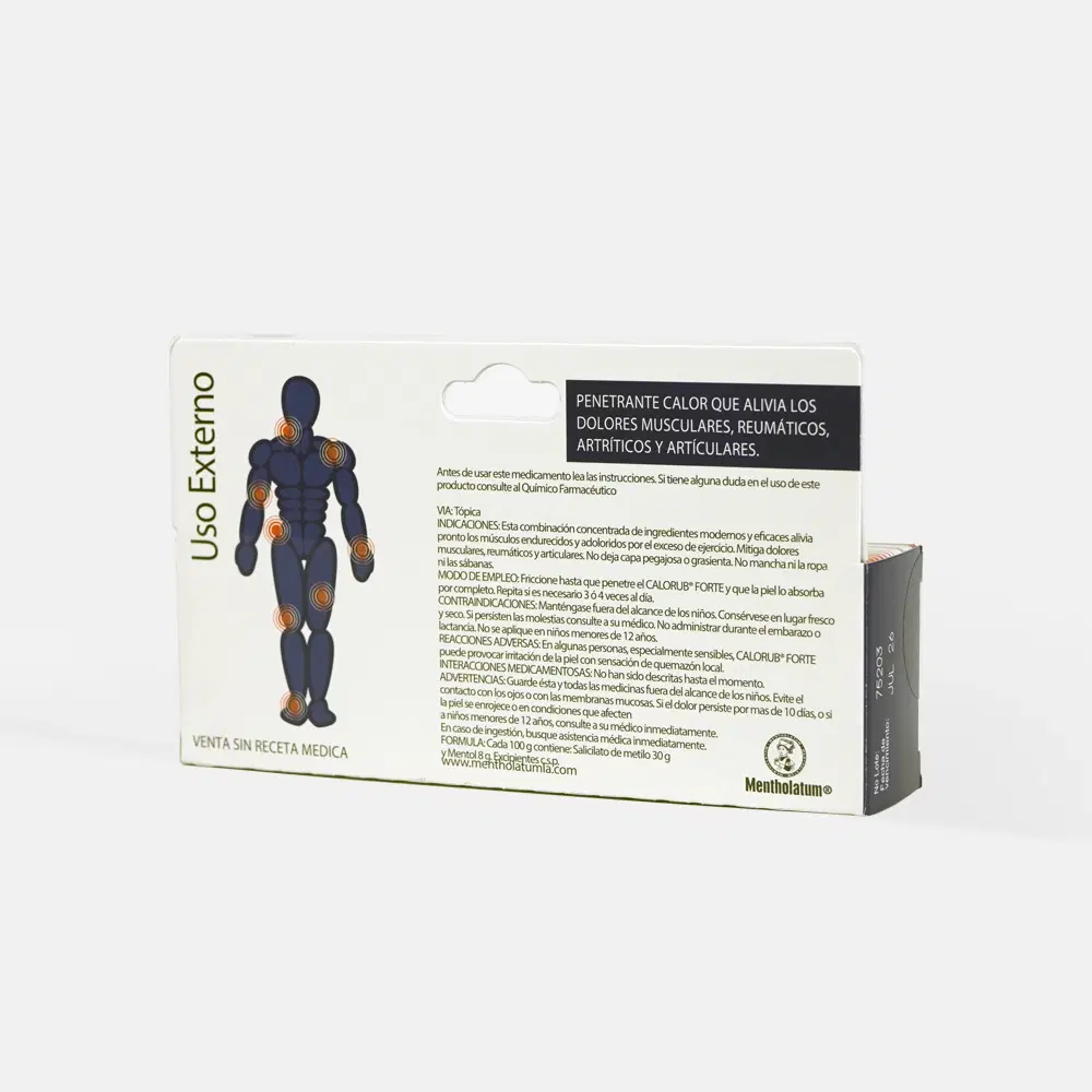 Calorub Forte 8mg/30mg 35g Crm. – vista 2