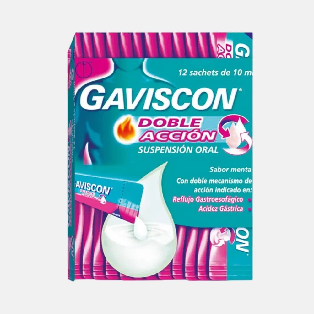 Gaviscon Doble Acción 267mg/160mg/500mg 12 Sach.