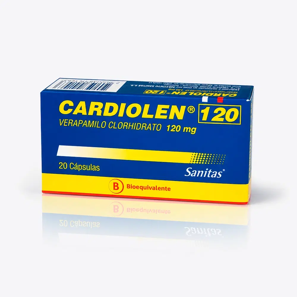 Cardiolen Verapamilo 120 mg 20 cápsulas