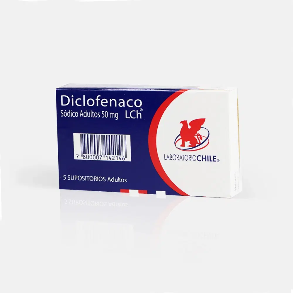 Diclofenaco Sódico Adultos 50mg 5 Sup. – vista 1