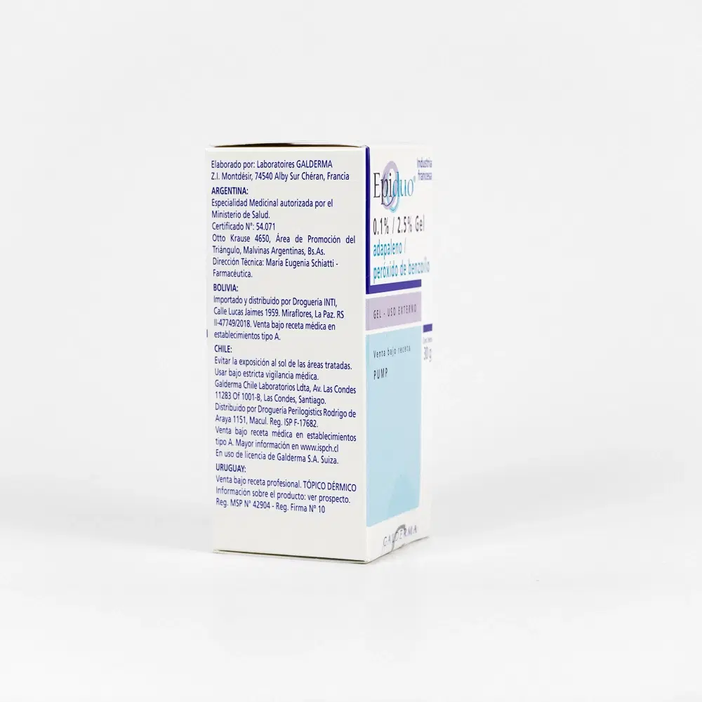 Epiduo Pump Adapaleno / Peroxido de Benzoilo 0,1/2,5% 30 g Gel – vista 2
