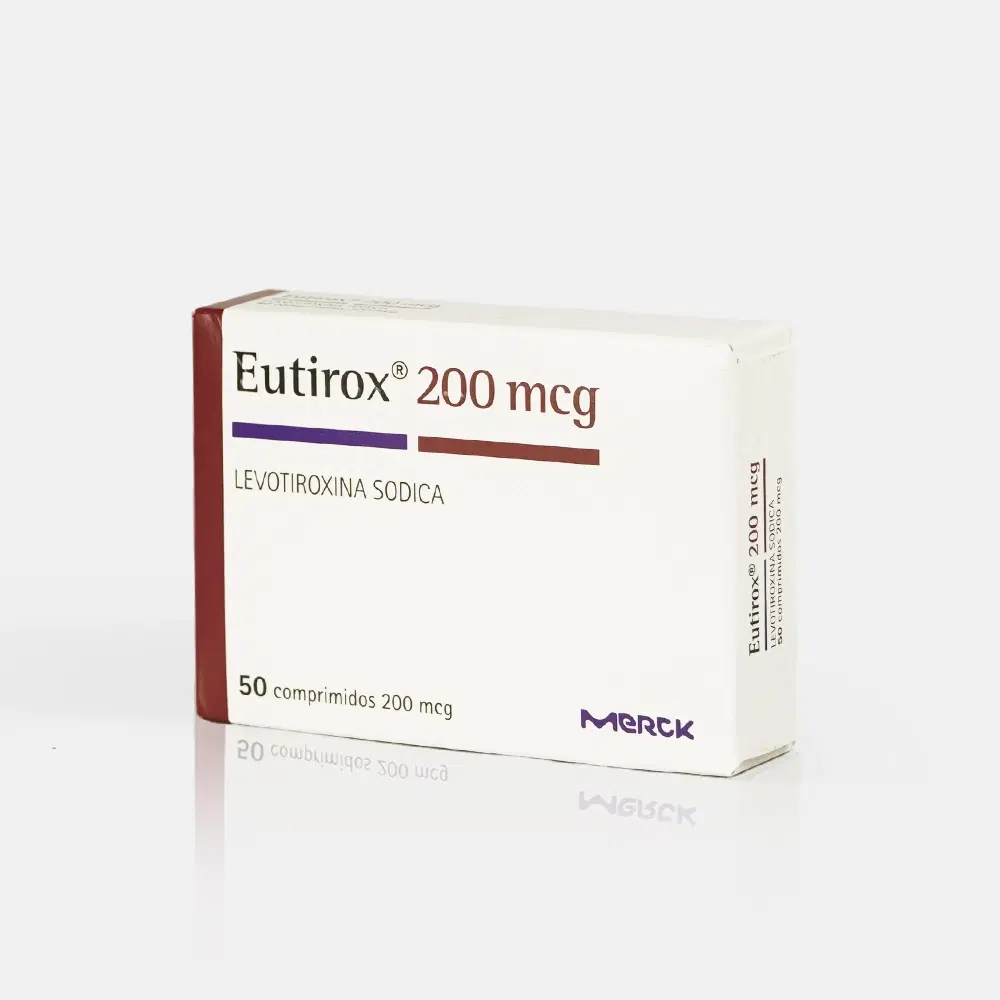 Eutirox Levotiroxina 200 mg 50 comprimidos – vista 1