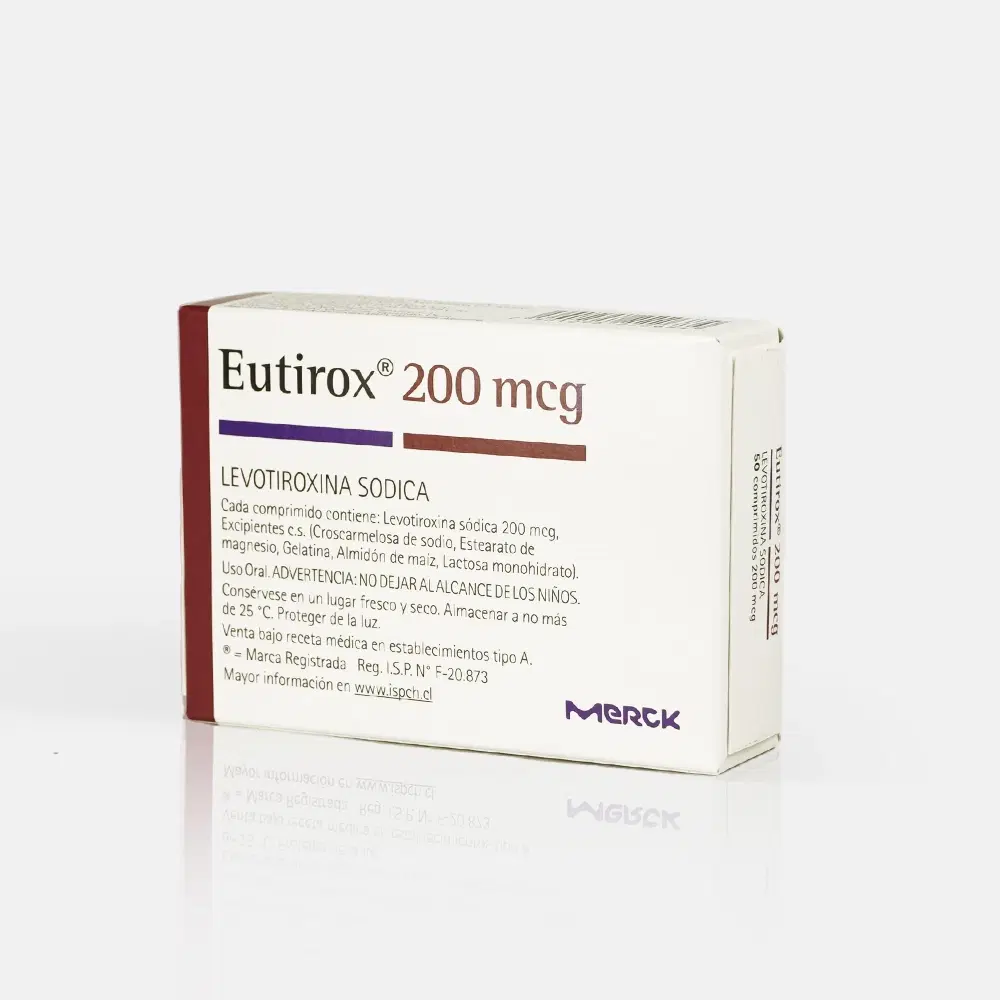 Eutirox Levotiroxina 200 mg 50 comprimidos – vista 2
