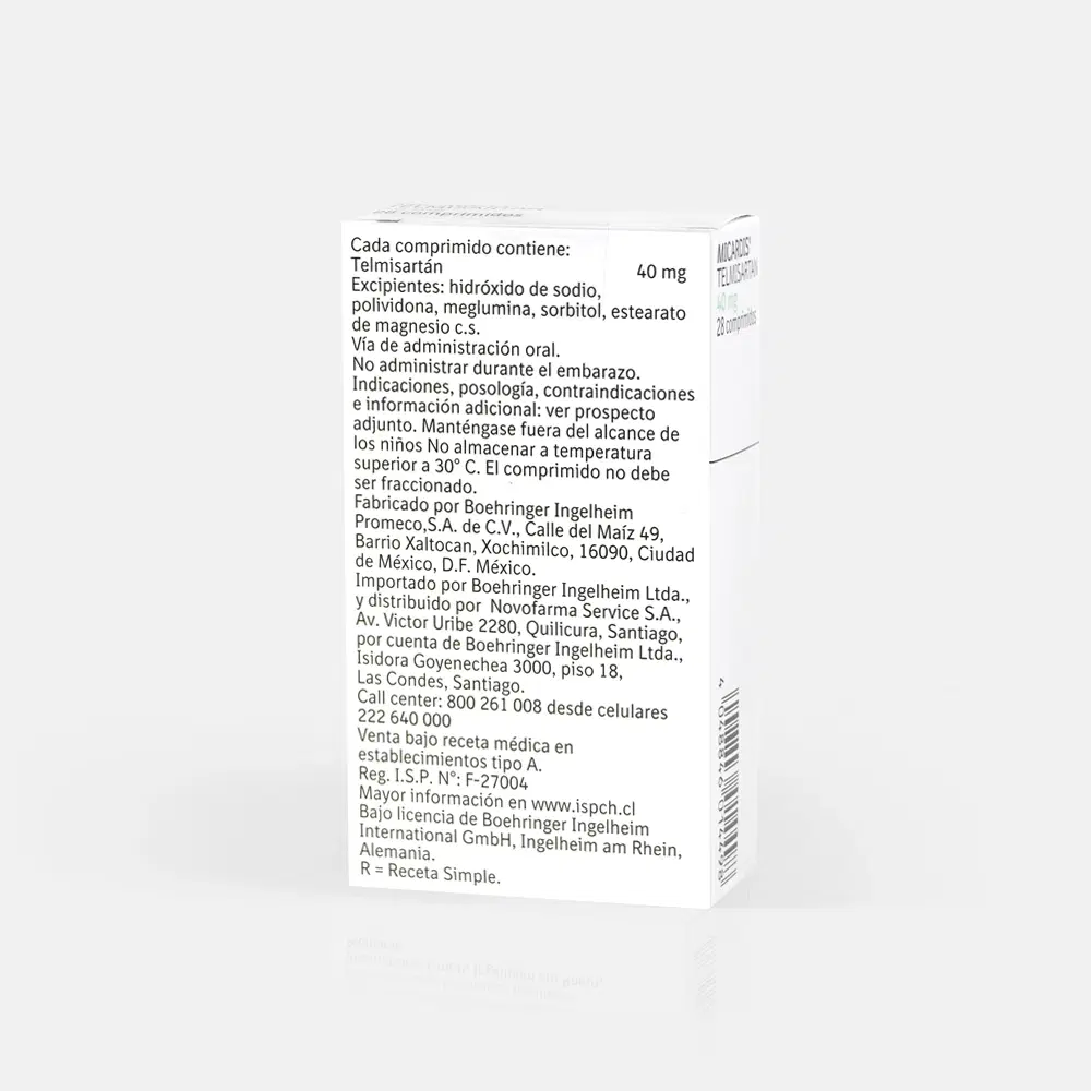 Micardis 40mg 28 Comp. – vista 2