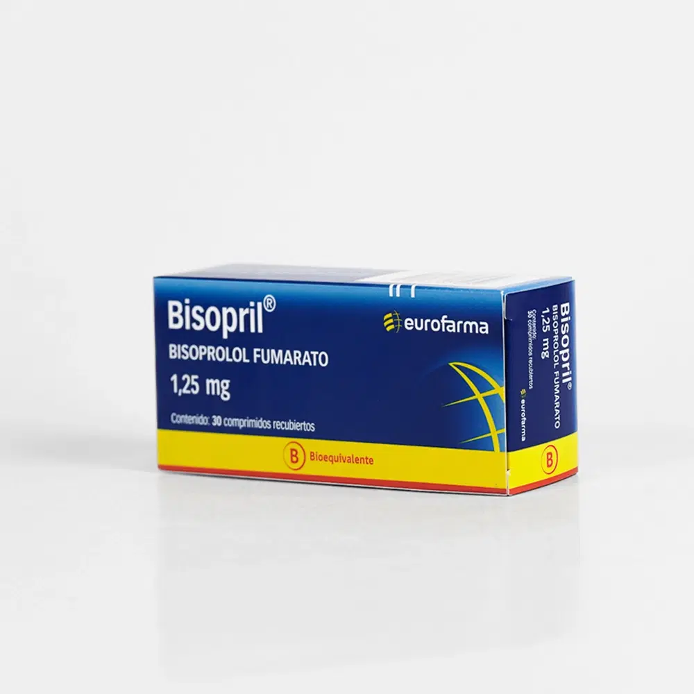 Bisopril Bisoprolol Fumarato 1,25mg 30 comprimidos recubiertos – vista 2