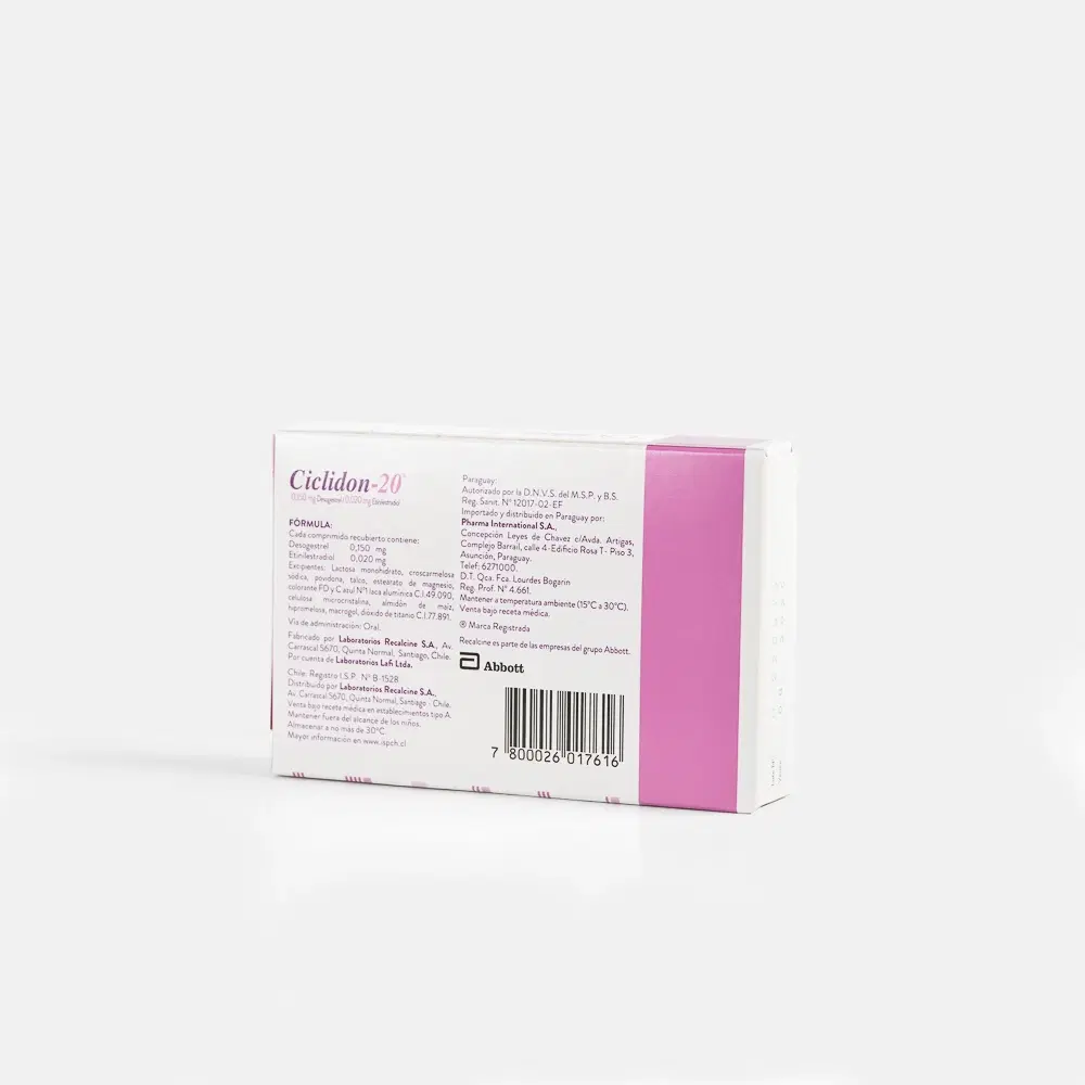 Ciclidon 20 0,020mg/0,150mg 21 Comp.Rec. – vista 2