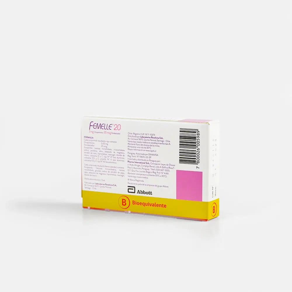 Femelle 20 20mcg/3mg 28 Comp.Rec. – vista 2