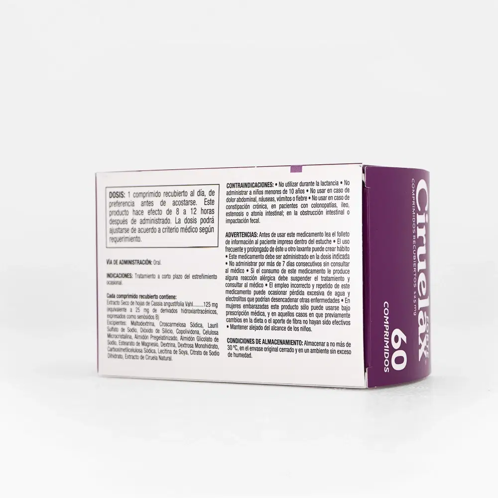 Ciruelax Forte 125mg 60 Comp. – vista 2