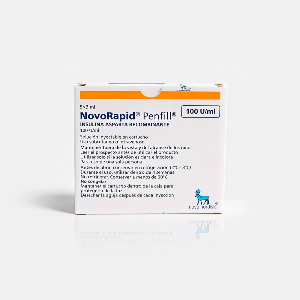 Novorapid Penfill 100ui/ml 5 Cadtridge