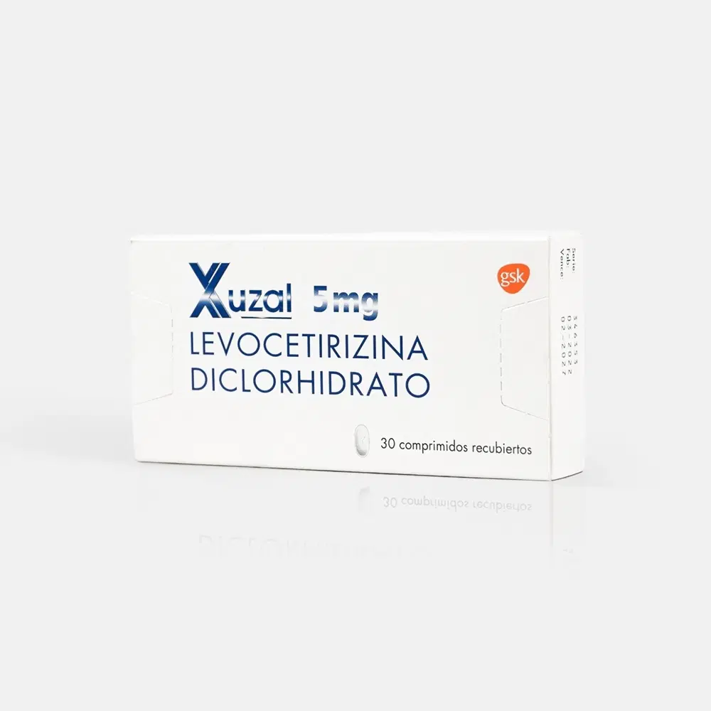 Xuzal Levocetirizina 5 mg 30 comprimidos recubiertos – vista 1