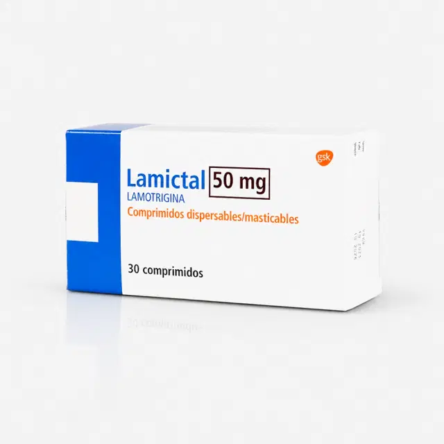 Lamictal Lamotrigina 50 mg 30 comprimidos  masticables