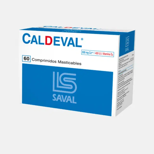 Caldeval 500mg/400ui 60 Comp.Mast.
