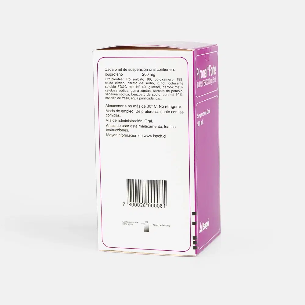 Pironal Forte 200mg/5ml 100ml Jbe. – vista 2