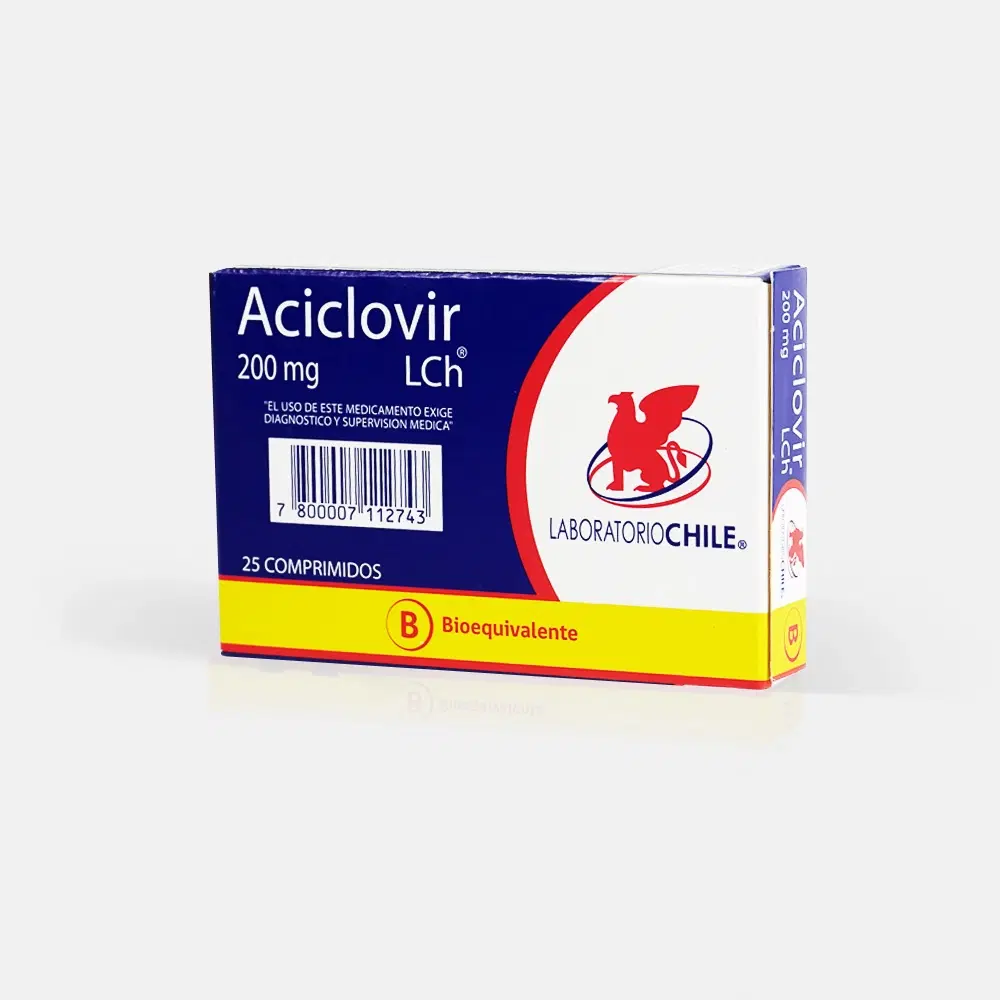 Aciclovir 200mg 25 Comp. – vista 2
