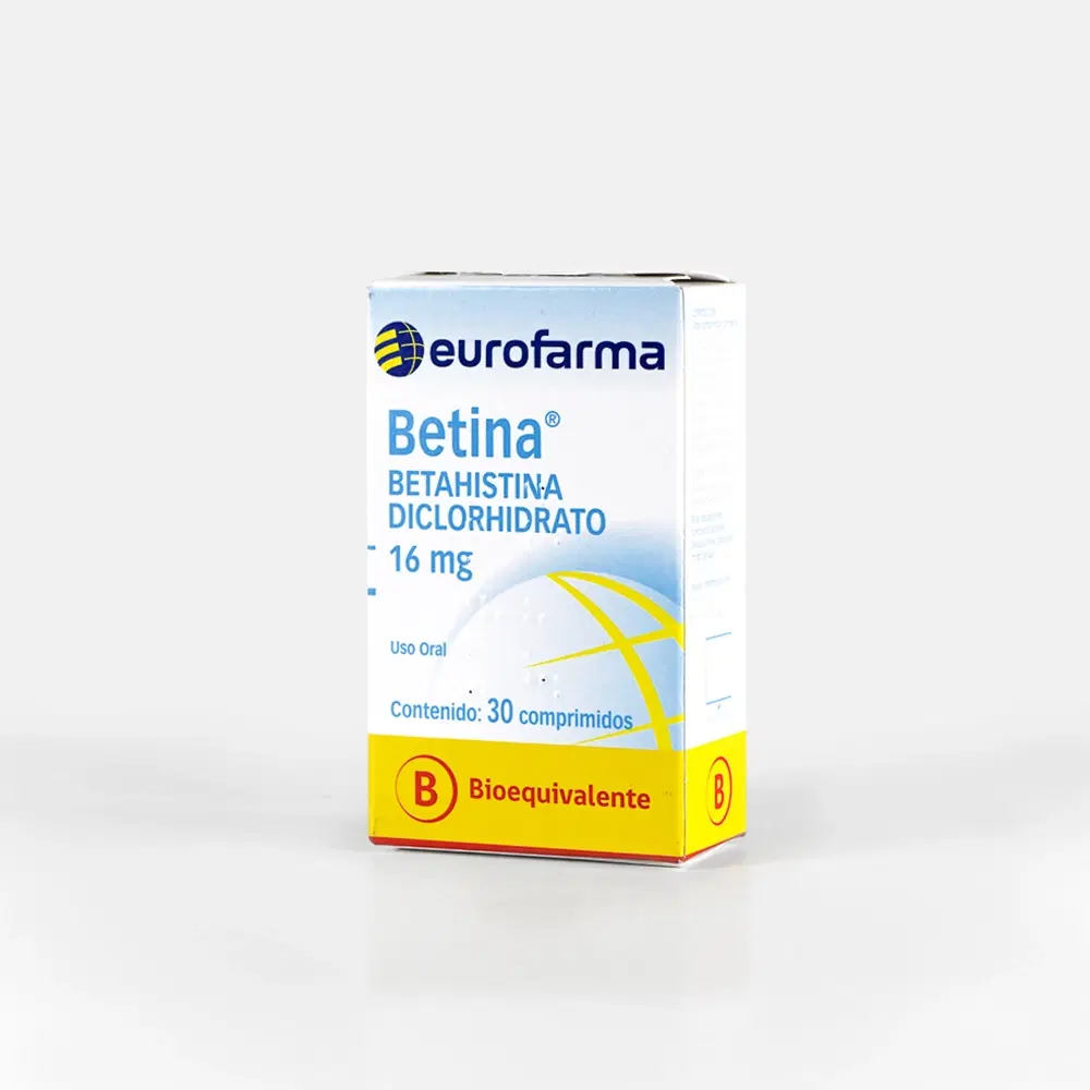 Betina Betahistina 16 mg 30 comprimidos – vista 2