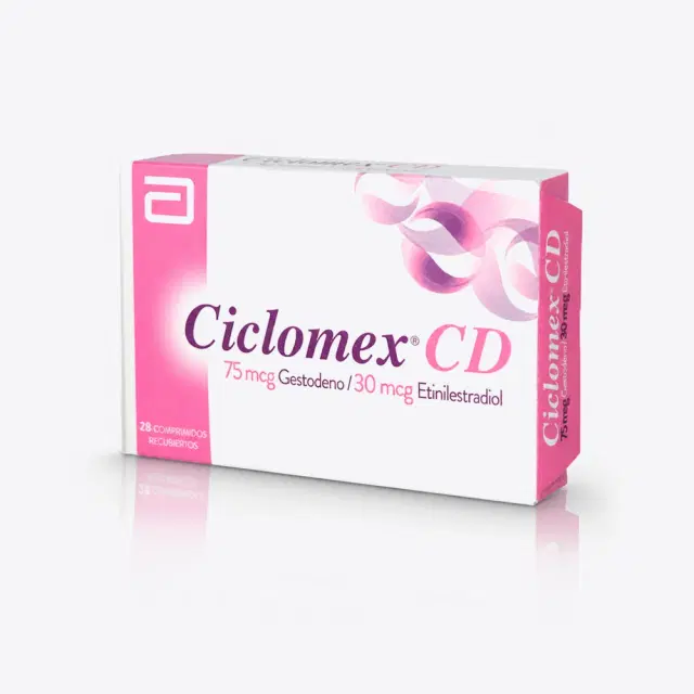 Ciclomex CD Gestodeno / Etinilestradiol 75/30 mcg 28 comprimidos recubiertos