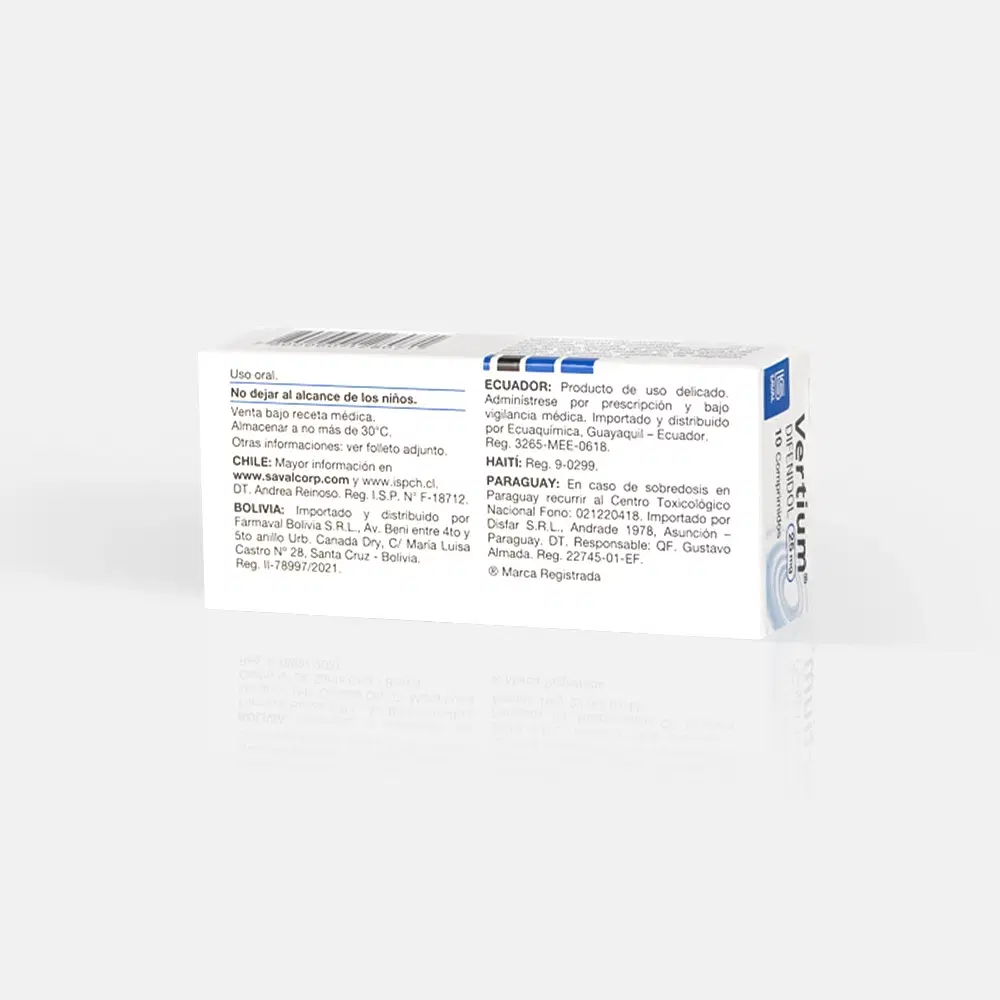 Vertium 25mg 10 Comp. – vista 2
