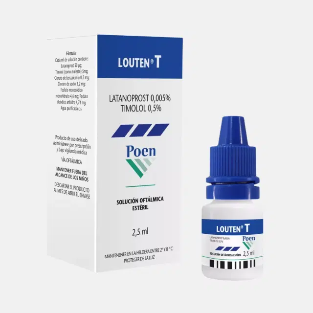 Louten T 0,005%/0,5% 2,5ml Sol.Oft.