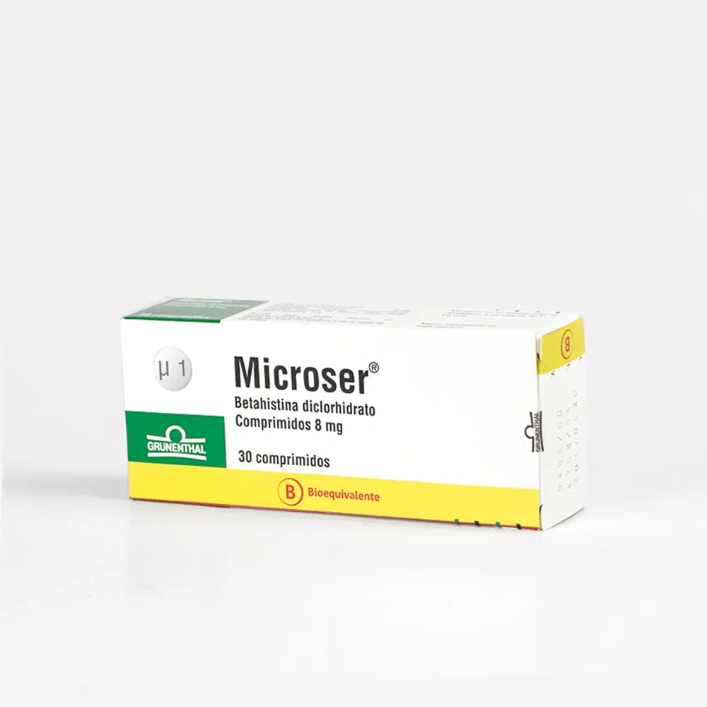 Microser Betahistina 8 mg 30 comprimidos – vista 1