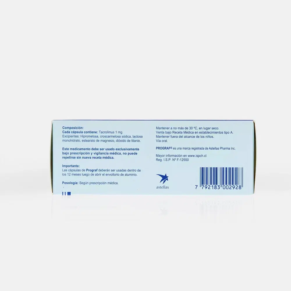 Prograf 1mg 100 Cap. – vista 2