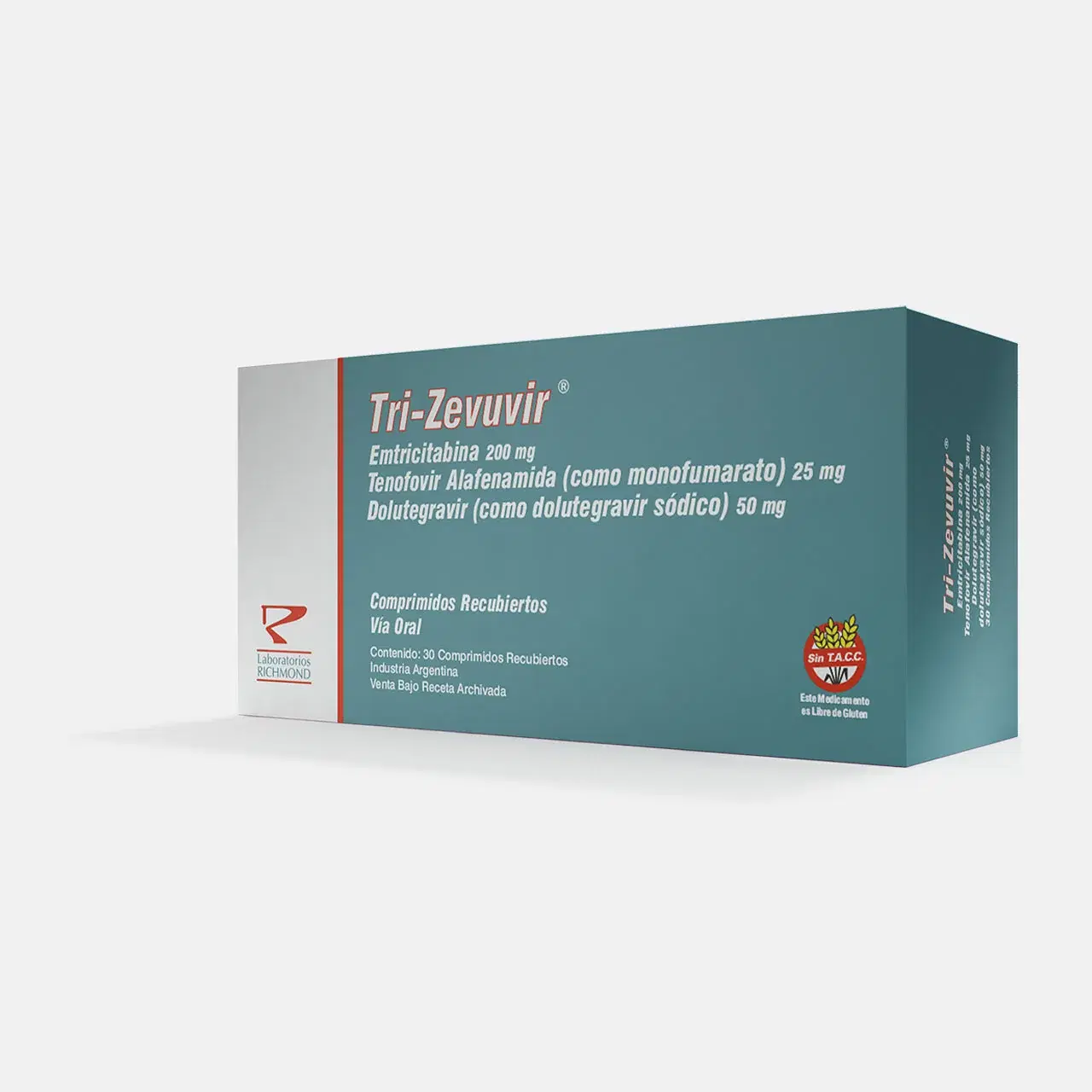Tri-Zevuvir 50mg/200mg/25mg 30 Comp.Rec.
