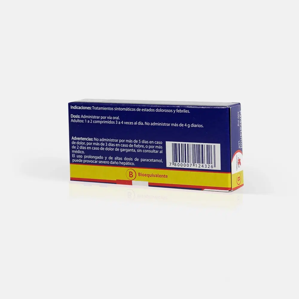 Paracetamol 500mg 16 Comp. – vista 2