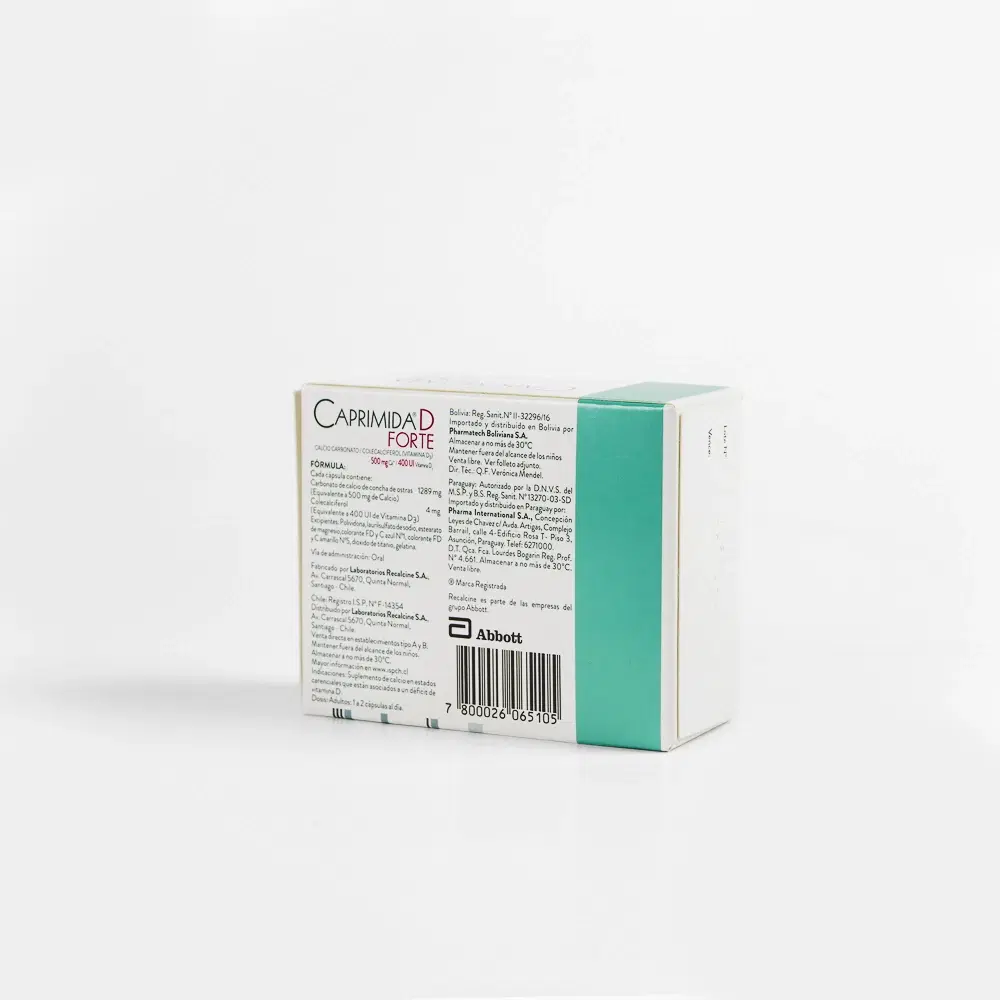 Caprimida D Forte 500mg/400ui 30 Cap. – vista 2