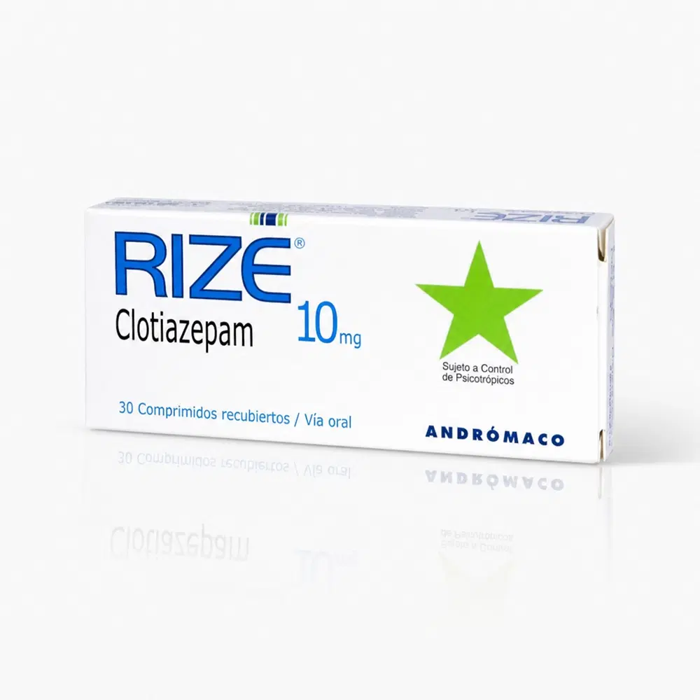 Rize Clotiazepam 10 mg 30 comprimidos recubiertos