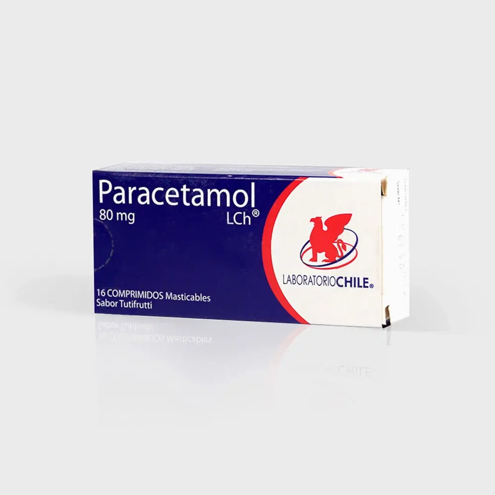 Paracetamol 80mg 16 Comp.Mast. – vista 1