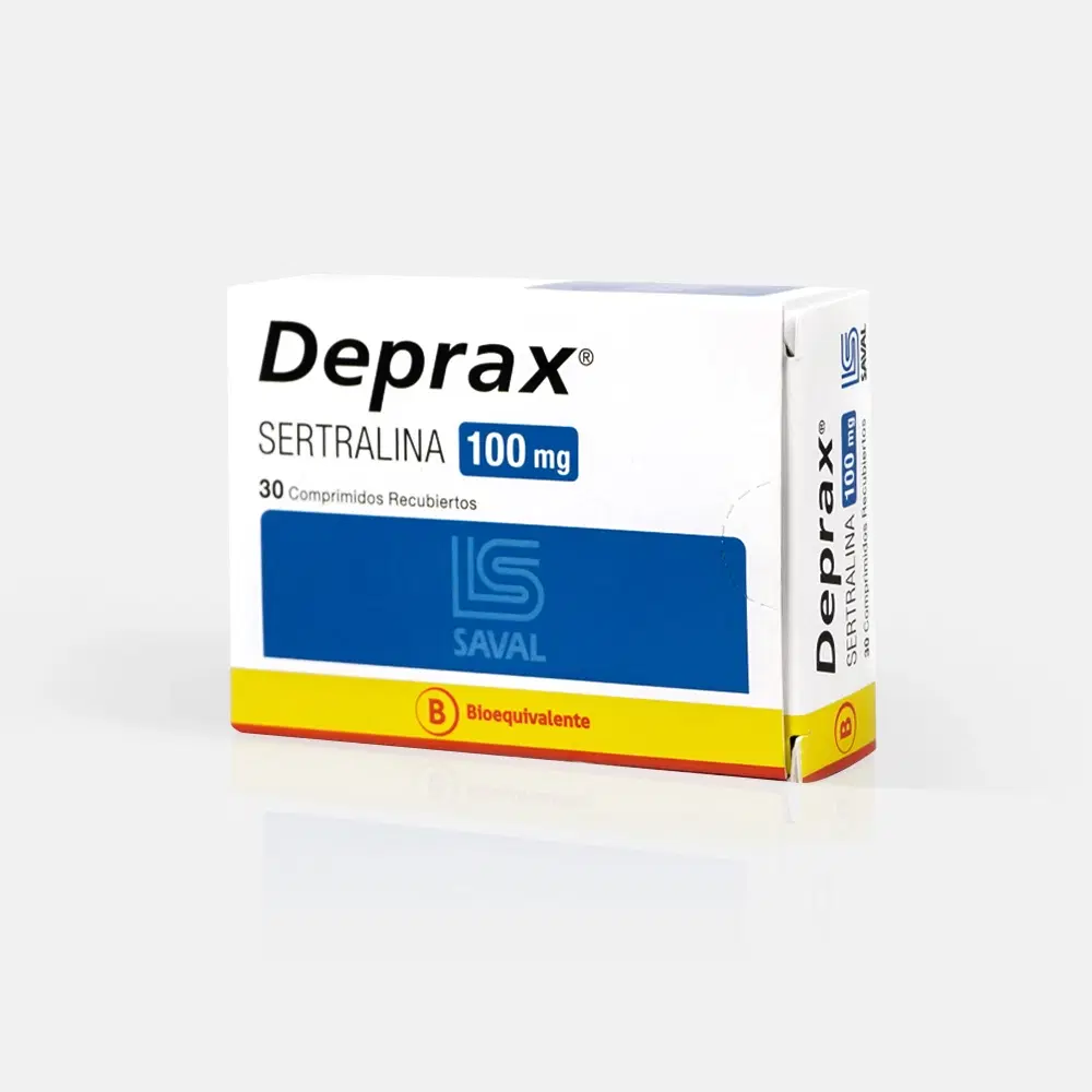 Derpax Sertralina 100 mg 30 comprimidos recubiertos – vista 1