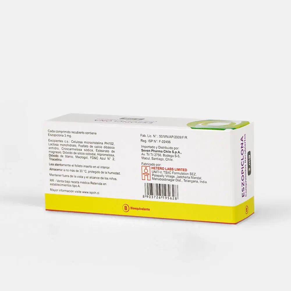 Eszopiclona 3mg 30 Comp.Rec. – vista 2