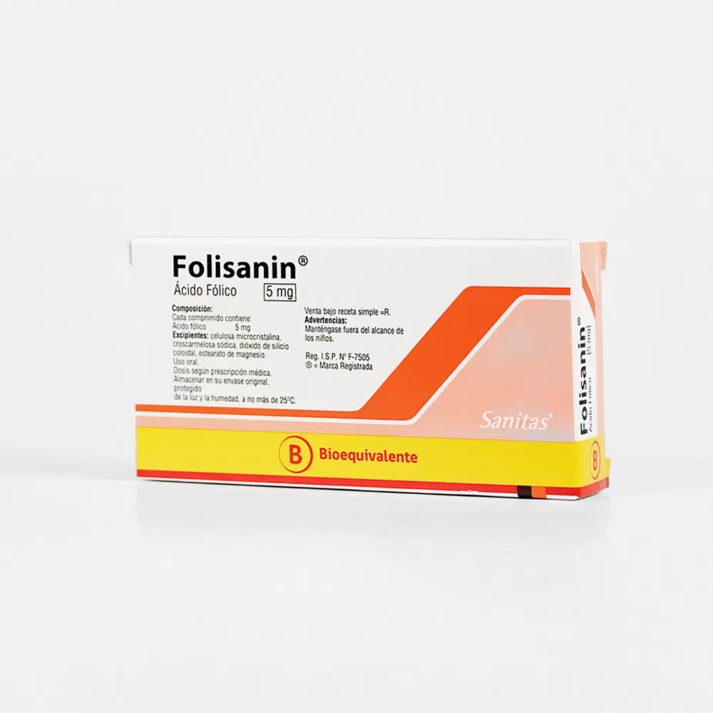 Folisanin 5mg 30 Comp. – vista 2