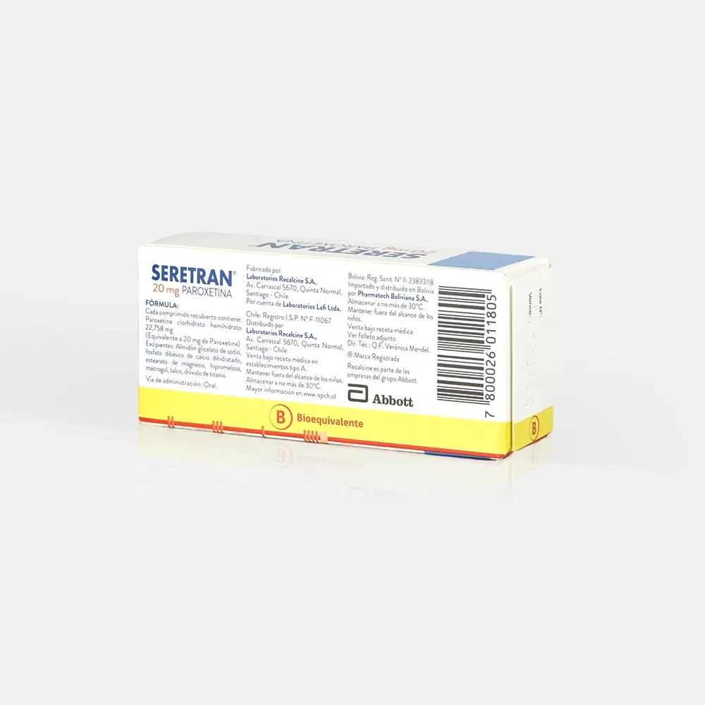 Seretran 20mg 30 Comp. – vista 2