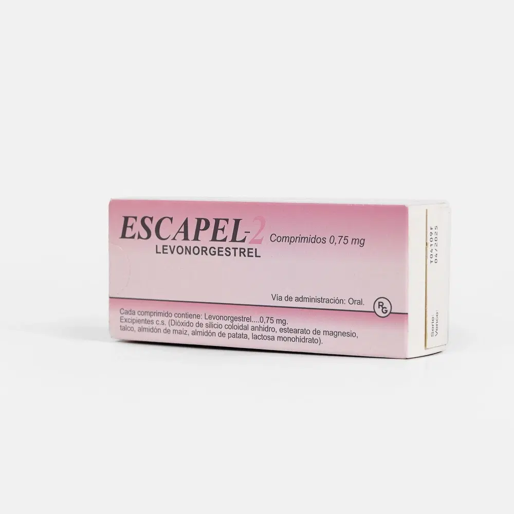 Escapel 2 Levonorgestrel 0,75 mg 2 comprimidos – vista 1