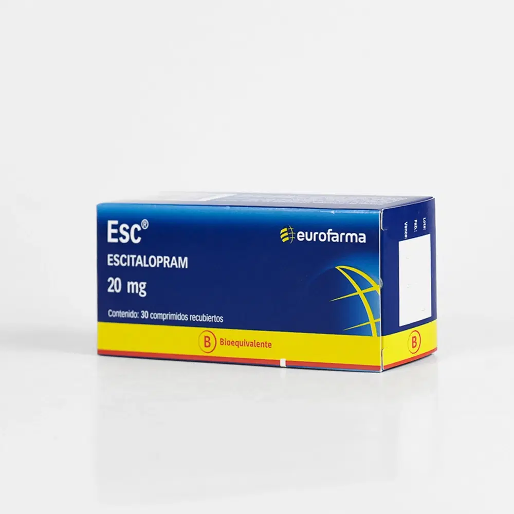 Esc Escitalopram 20 mg 30 comprimidos recubiertos – vista 2