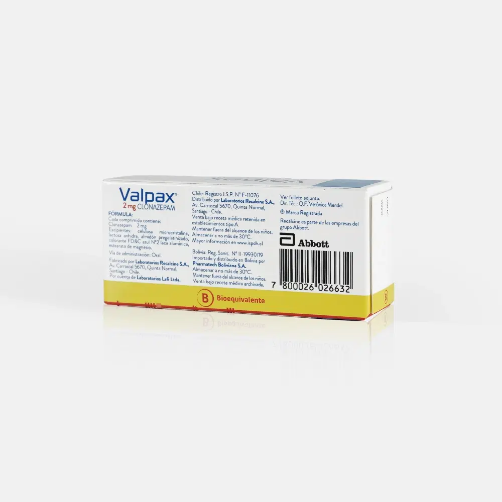 Valpax 2mg 30 Comp. – vista 2