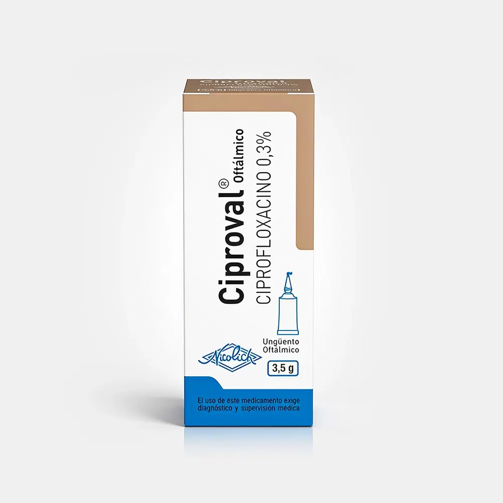 Ciproval 0,3% 3,5g Ung.Oft.