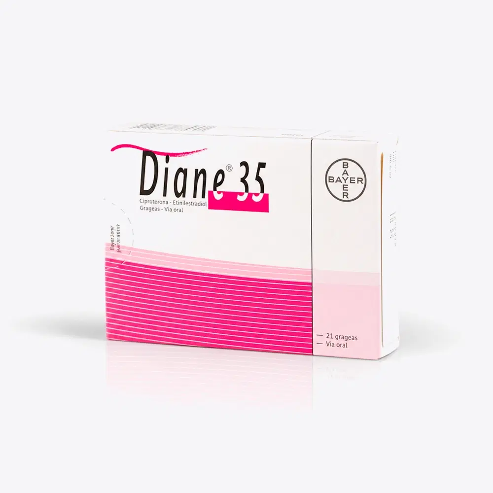 Diane 35 Ciproterona / Etinilestradiol 2 mg/0,035 mg 21 grageas