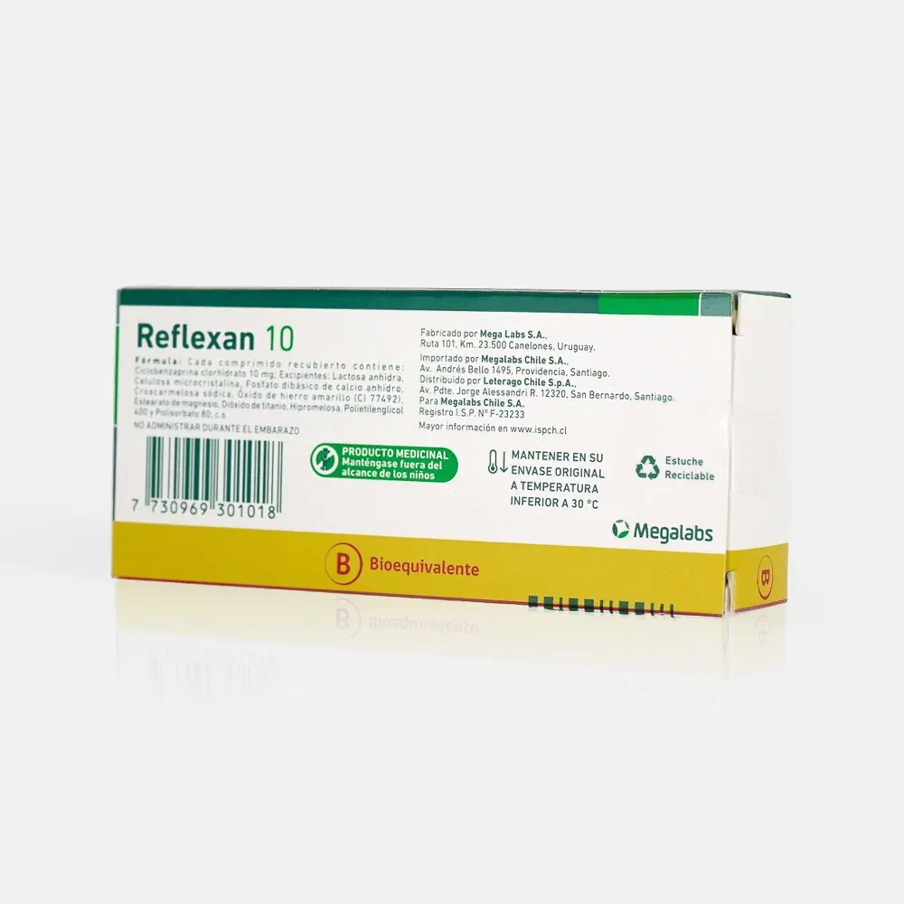 Reflexan 10mg 20 Comp. – vista 2