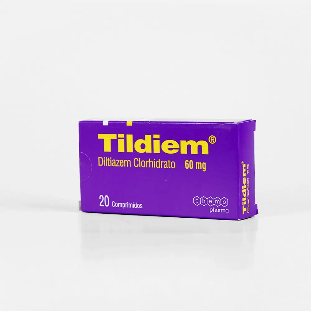 Tildiem Diltiazem 60 mg 20 comprimidos – vista 2
