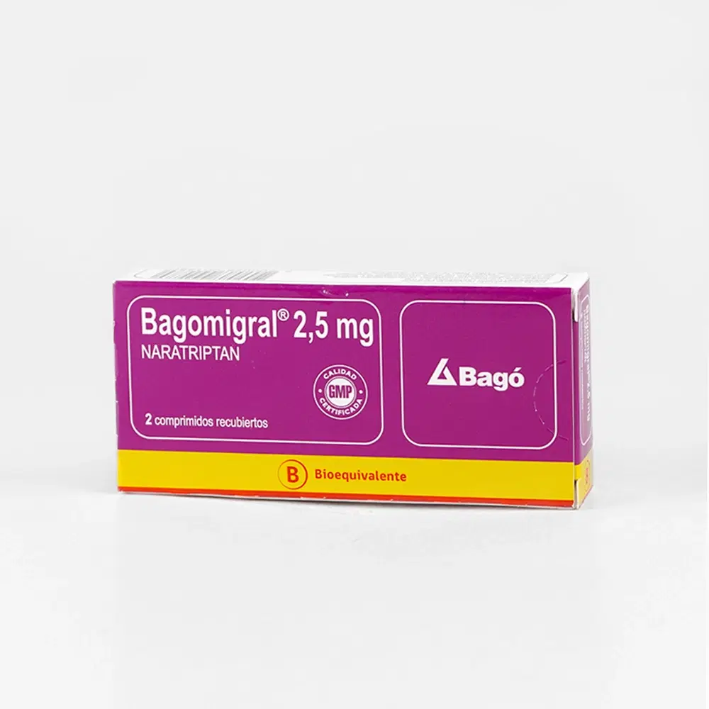 Bagomigral 2,5mg 2 Comp.Rec. – vista 1