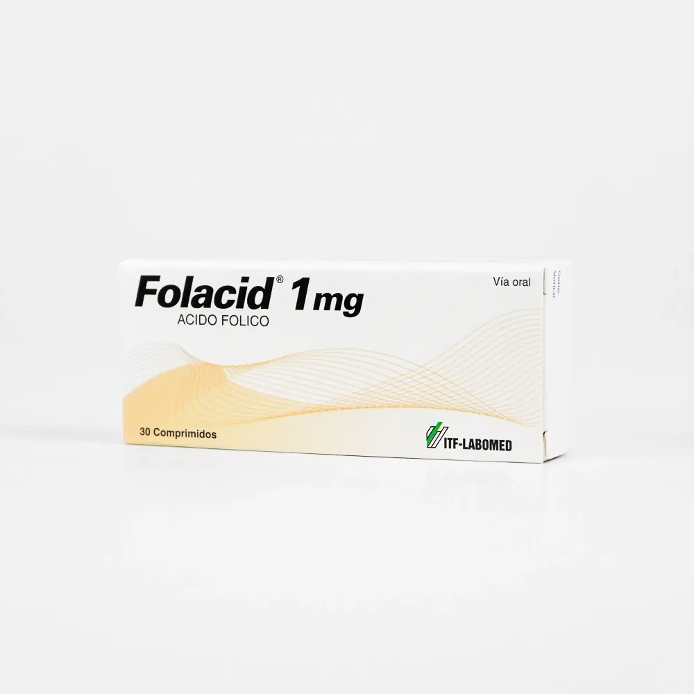 Folacid 1mg 30 Comp. – vista 1