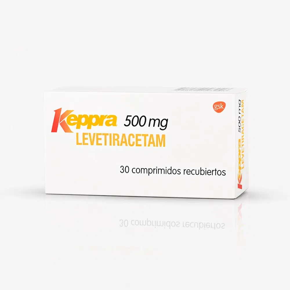 Keppra Levetiracetam 500 mg 30 comprimidos recubiertos