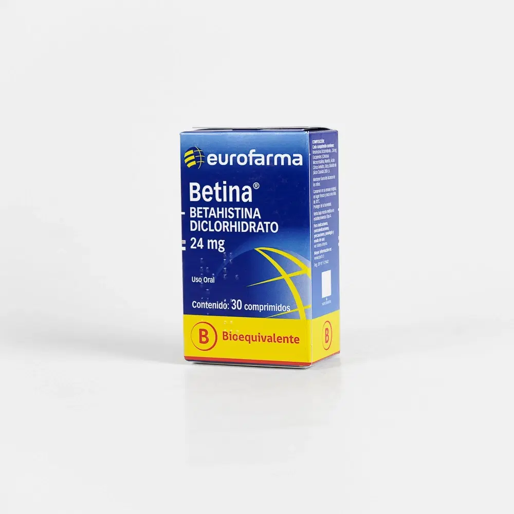 Betina Betahistina 24 mg 30 comprimidos – vista 1