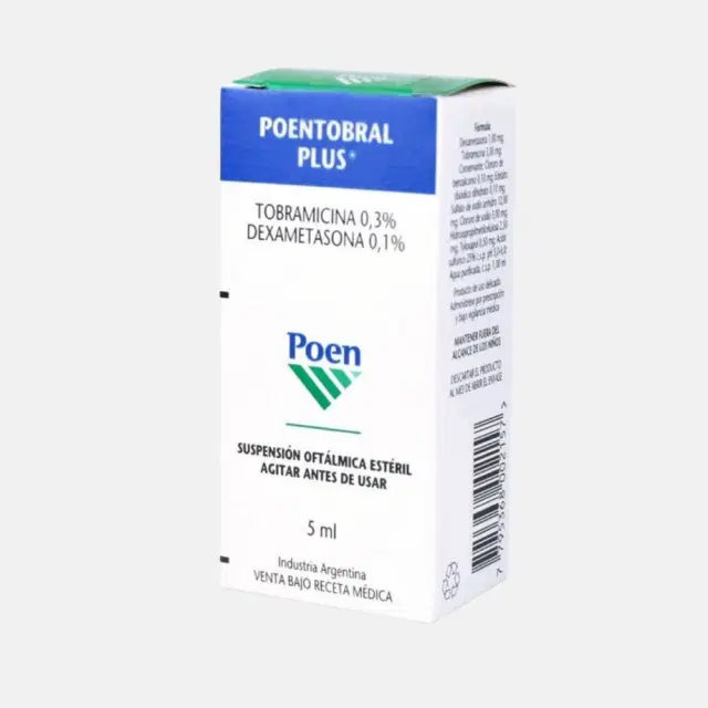 Poentobral Plus 0,3%/0,1% 5ml Sol.Oft.